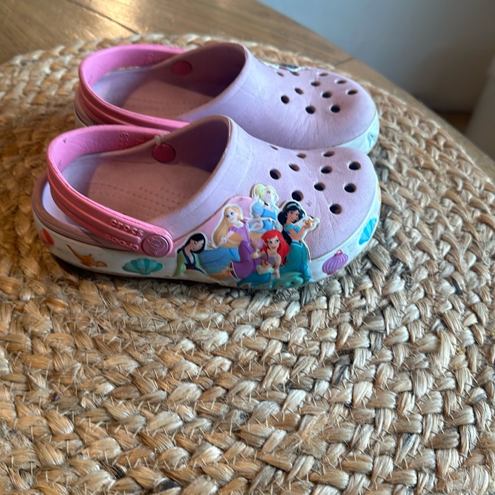 Princess crocs toddler girl size 10